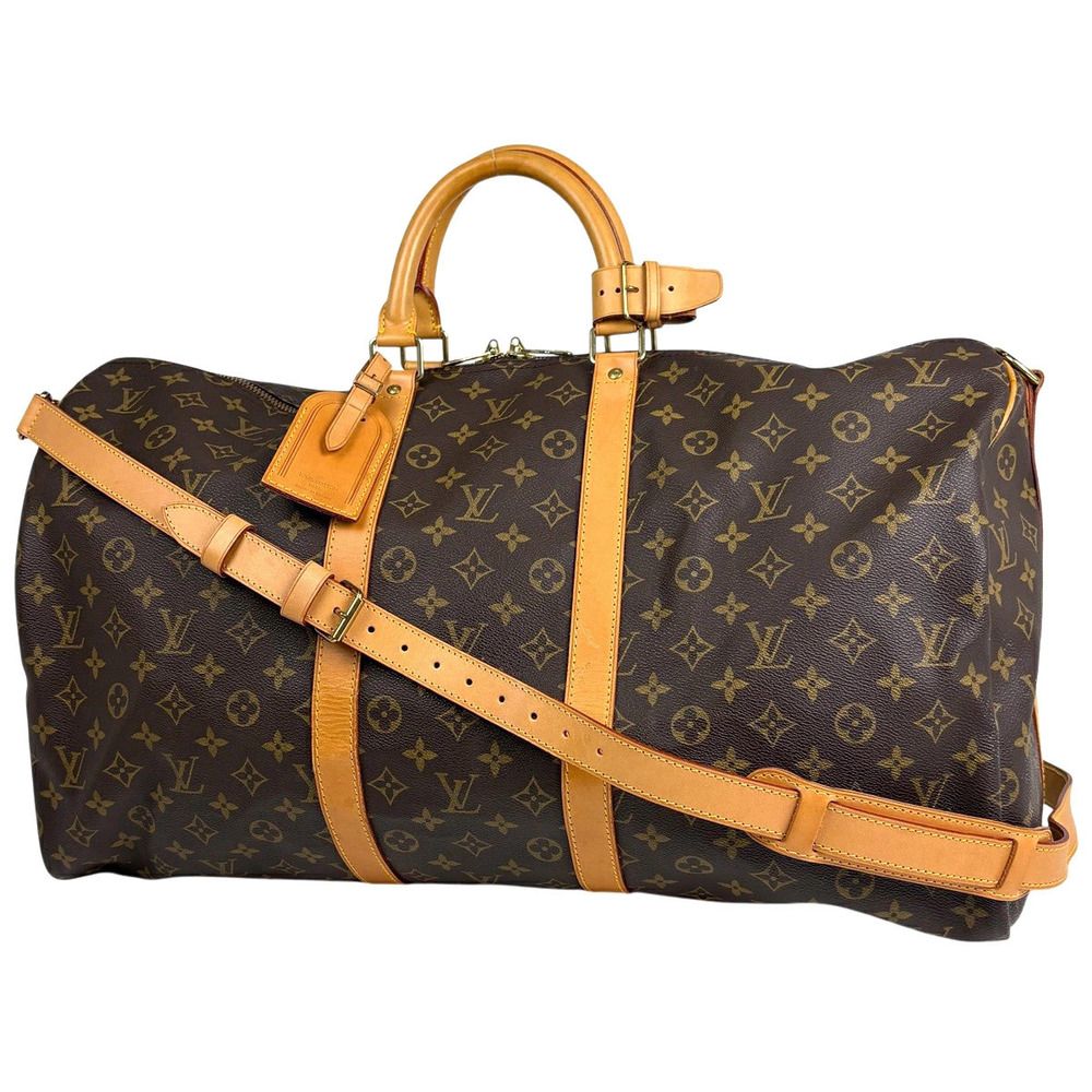Louis Vuitton Keepall Bandouliere Boston bag Monogram Brown